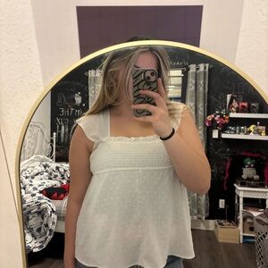 White Babydoll Top